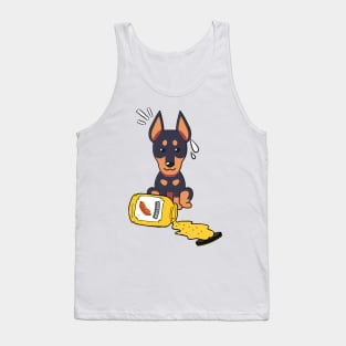 Funny Alsatian spilled mustard Tank Top